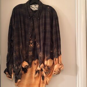 Women’s Flannel and Tye Died Shirt